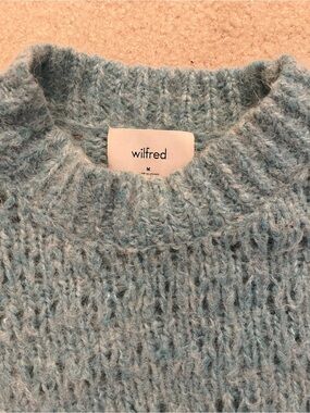 Wilfred Light Blue Cropped Sweater